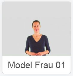 Video-Avatar Frau