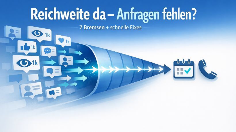 Reichweite da - Anfragen fehlen