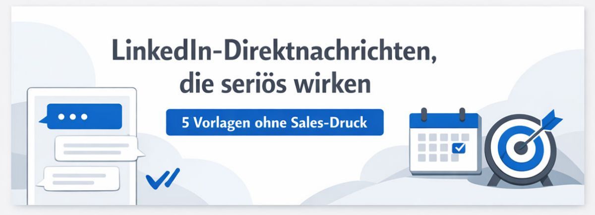 LinkedIn-Direktnachrichten, die seriös wirken
